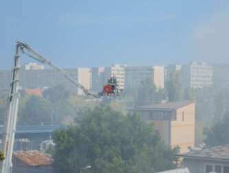 Bomberos llegando a casa